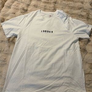 Jordan Distorted Logo Tee – White – Size Large